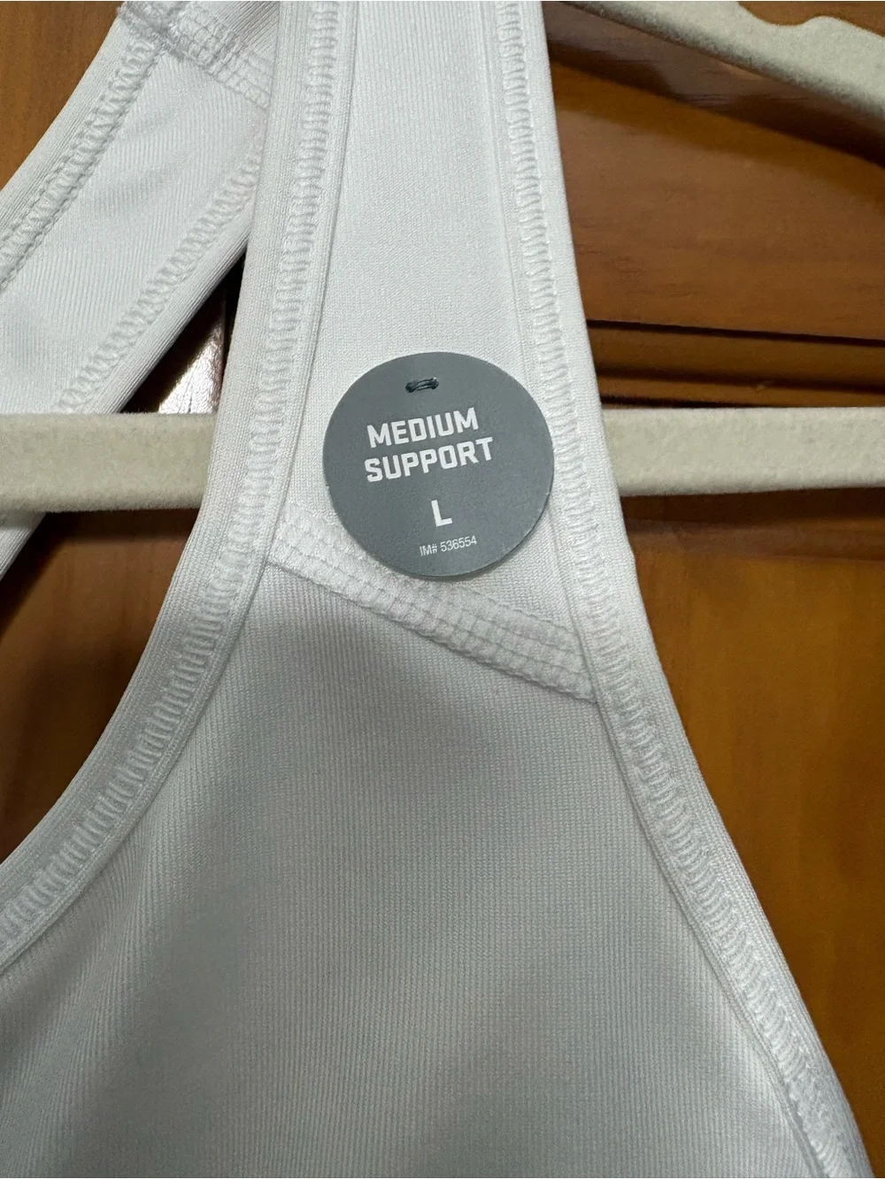 Nike White & Black Racerback Pro Sports Bra Size Large NWT